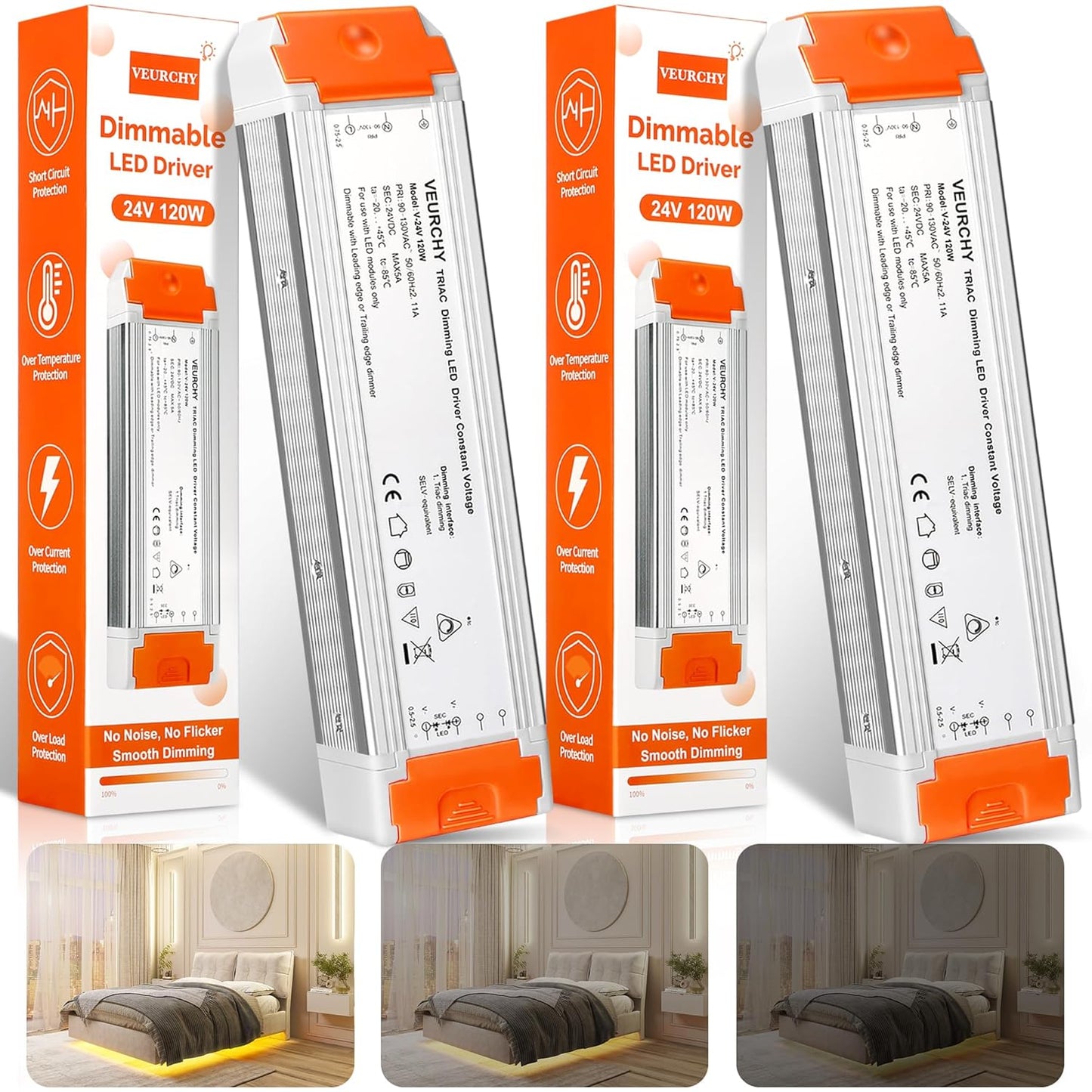 24V Dimmable LED Driver 120W for Smooth Lighting Control