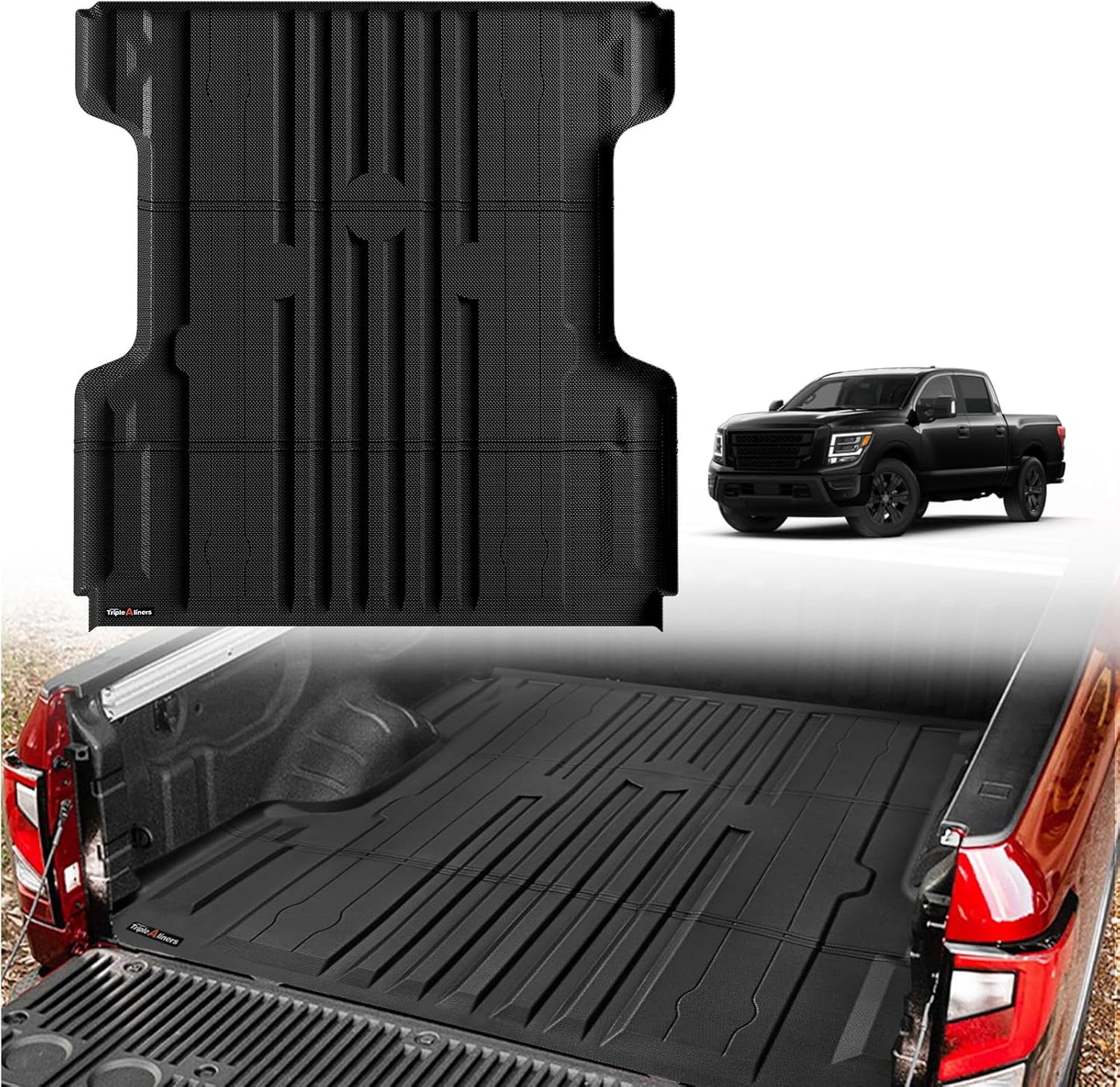 TripleAliners Truck Bed Mat for 2004-2024 Nissan Titan 5.5FT