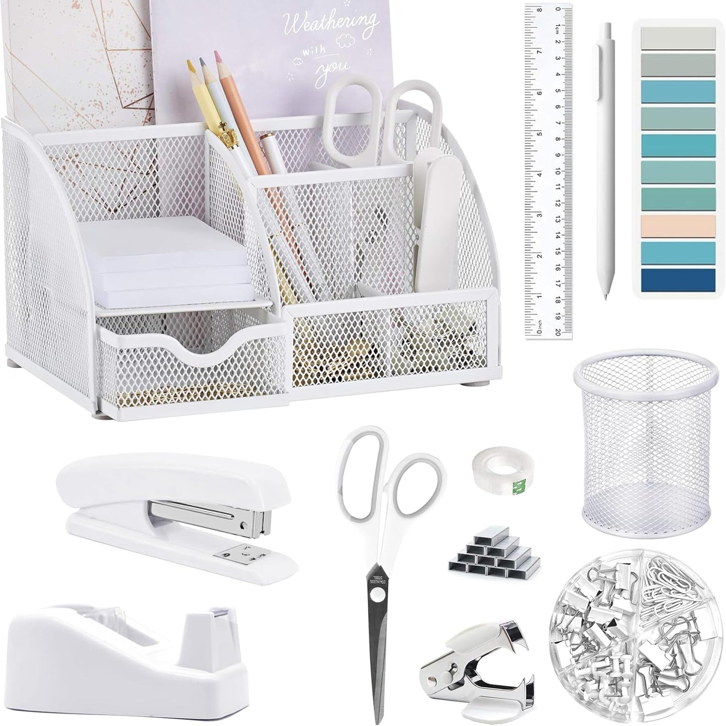 Complete Desk Organizer Set for Stylish Workspace