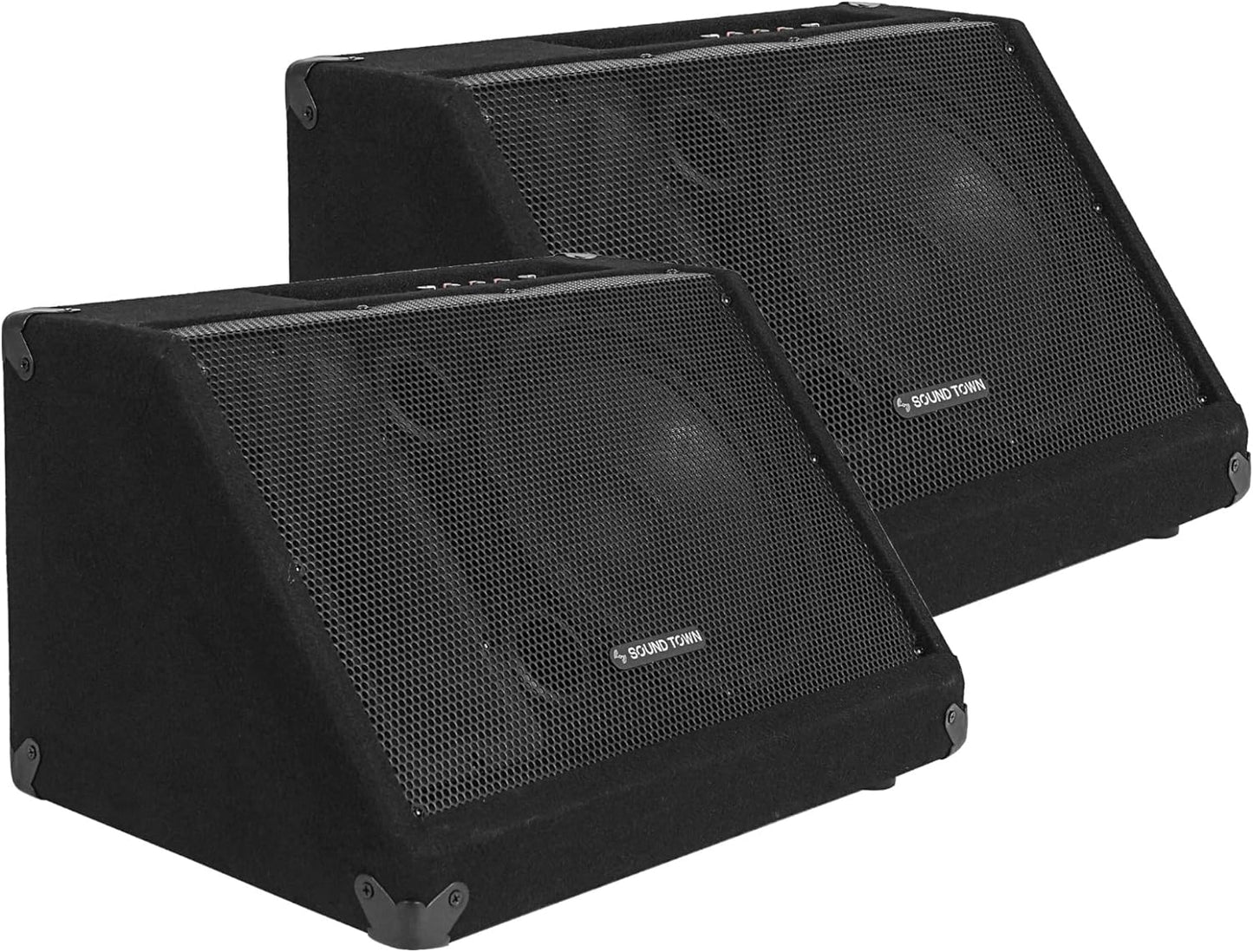Sound Town 2-Pack Powered DJ PA Stage Monitor Speakers Review