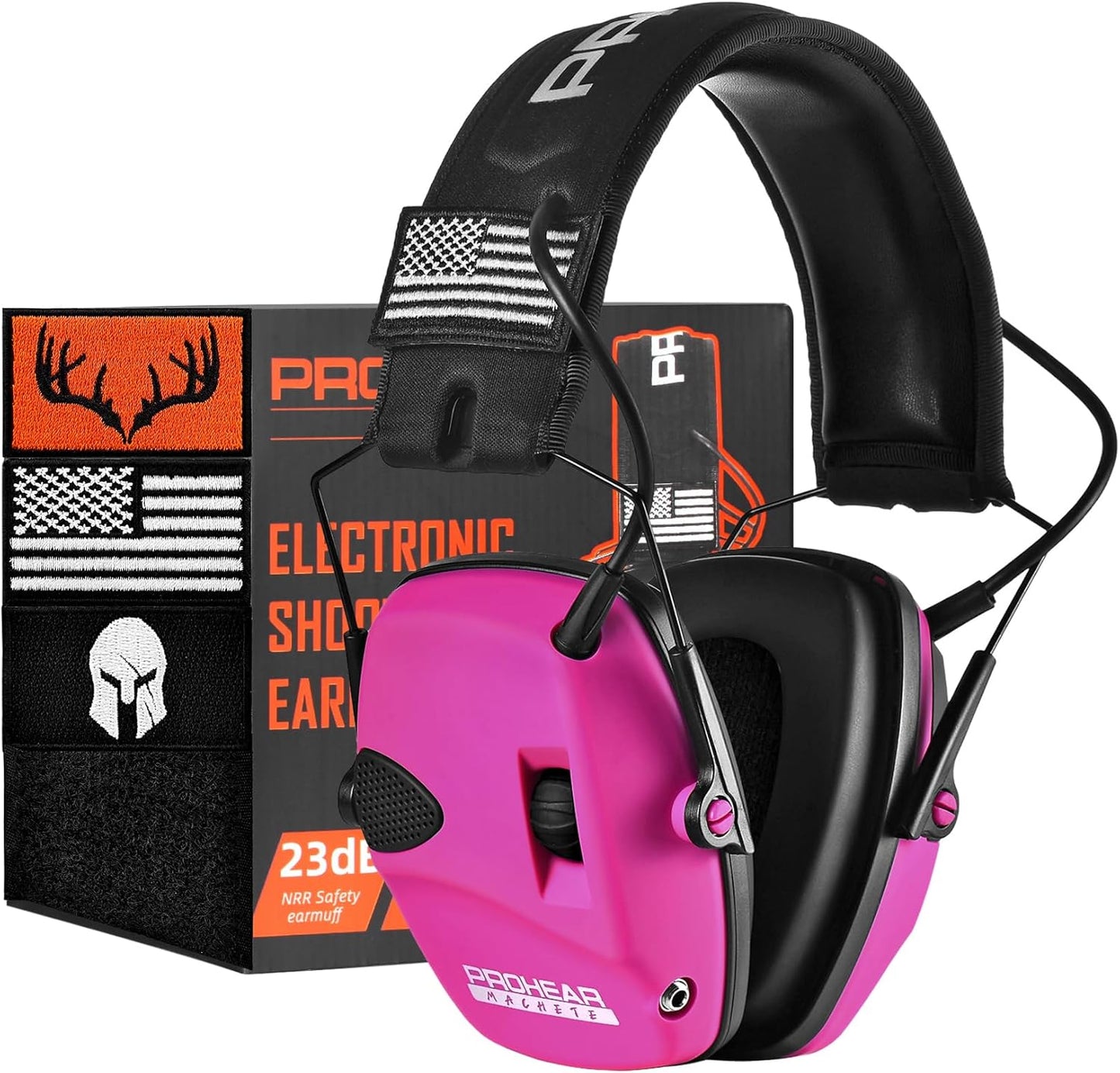 PROHEAR Electronic Ear Protection Muffs for Shooting and Hunting