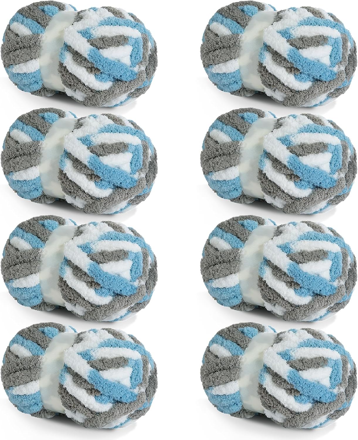HOMBYS 8 Pack Giant Chunky Yarn for Cozy Knitting Projects