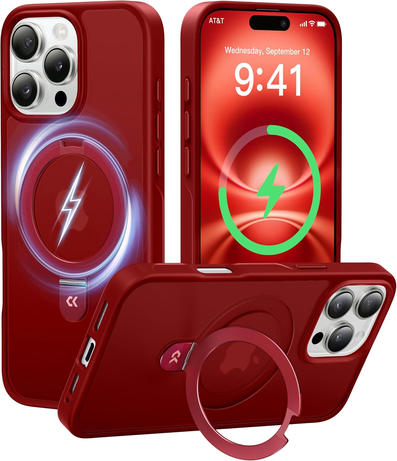 CASEKOO 16 Pro Max Case with Magnetic Invisible Stand and Protection