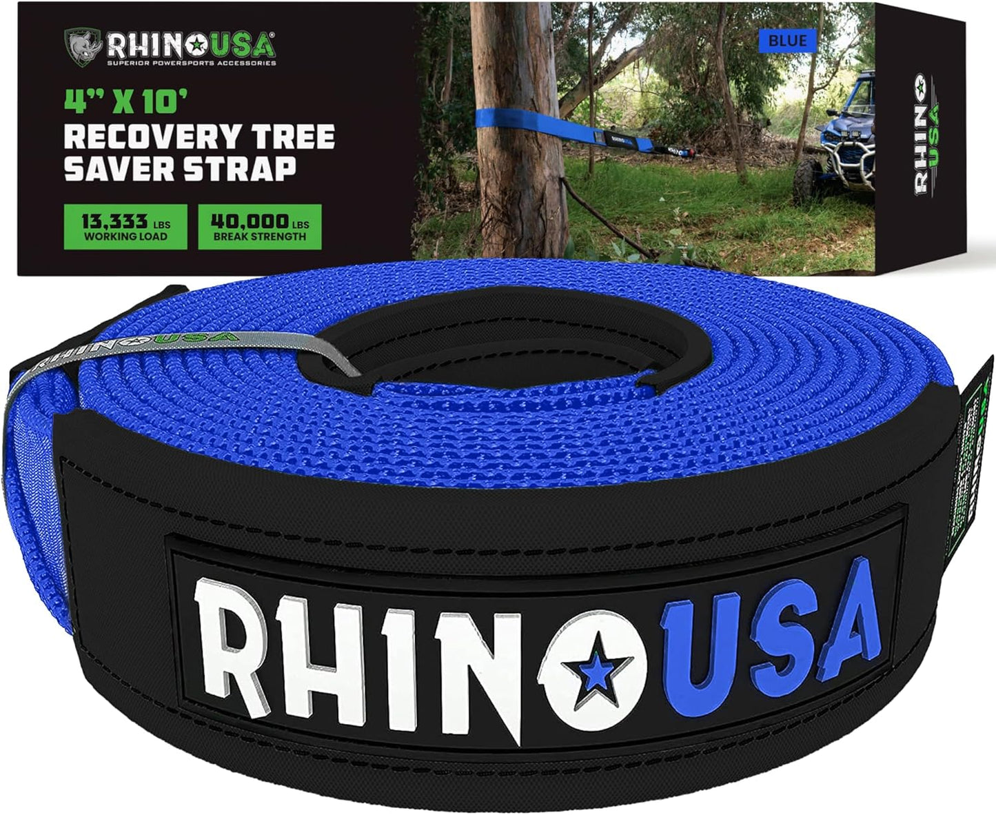 Rhino USA Tree Saver Tow Strap for Emergency Recovery Needs