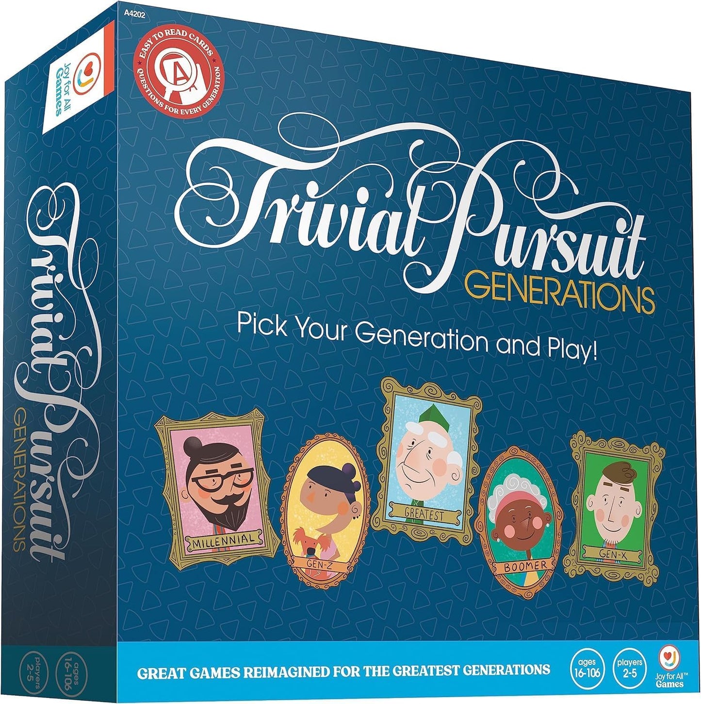 Trivial Pursuit Generations - Fun Trivia Game for Seniors