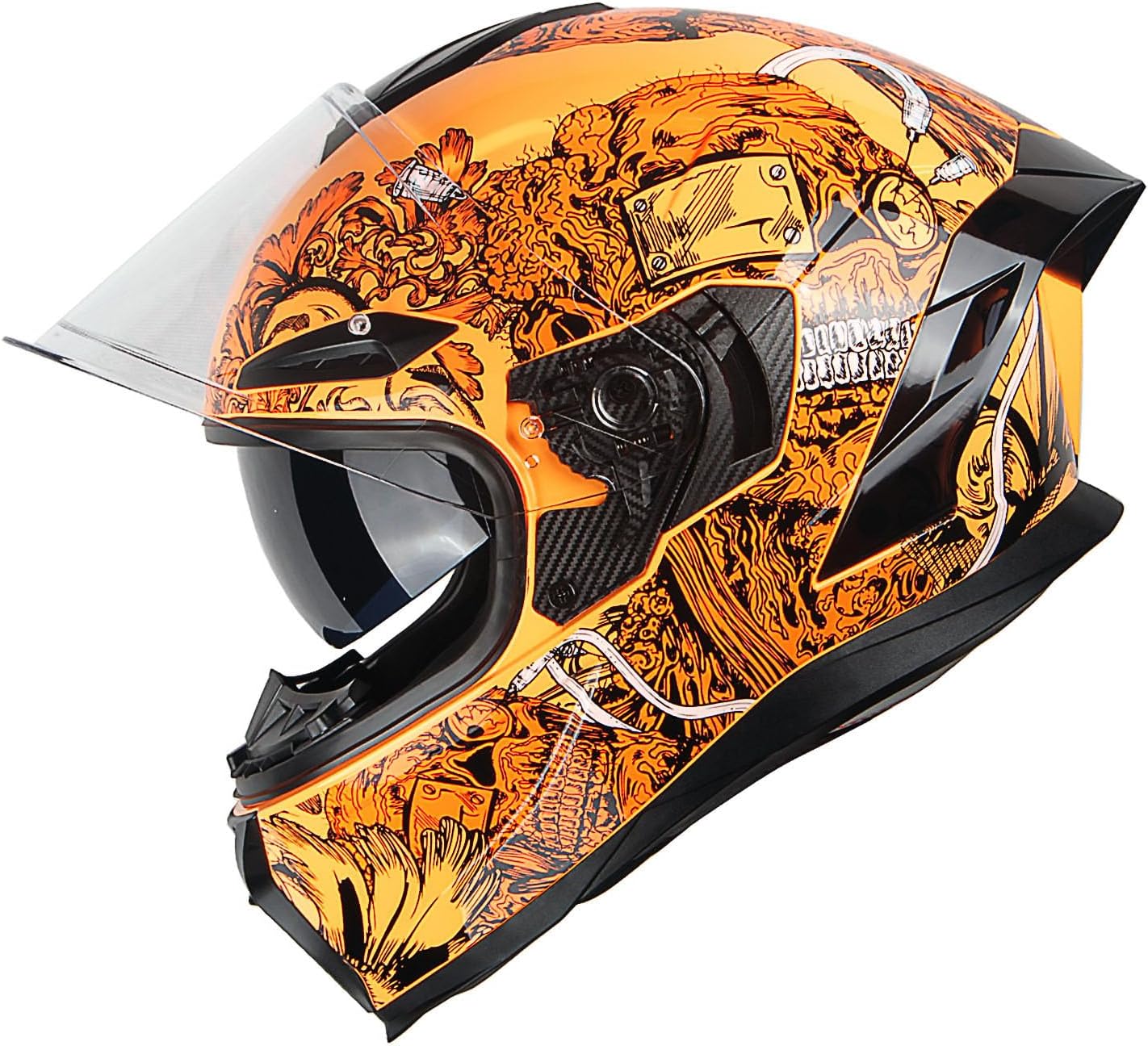 1Storm Motorcycle Full Face Helmet with Dual Visor for Safety