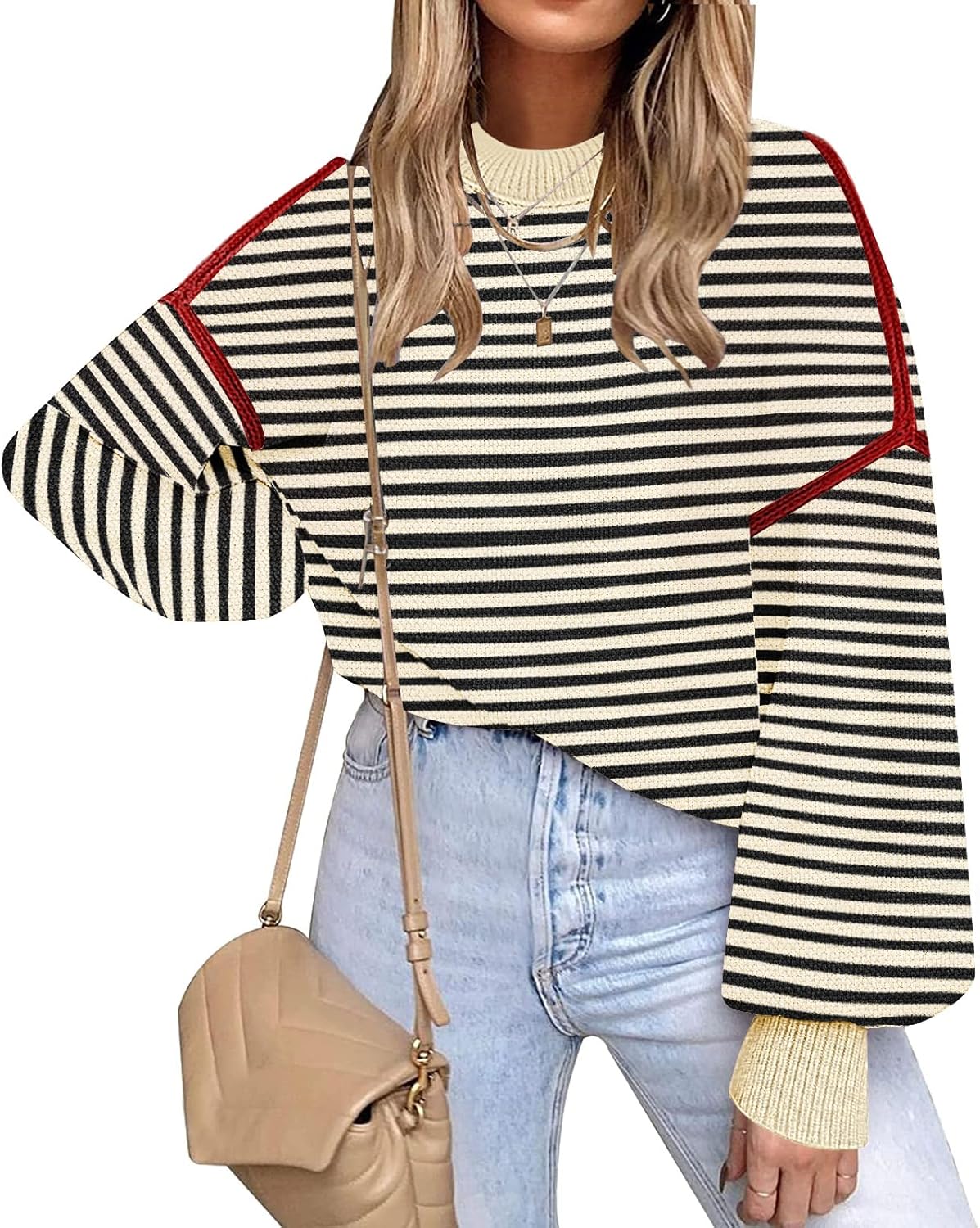 Trendy Oversized Sweaters for Women 2025 Color Block Style
