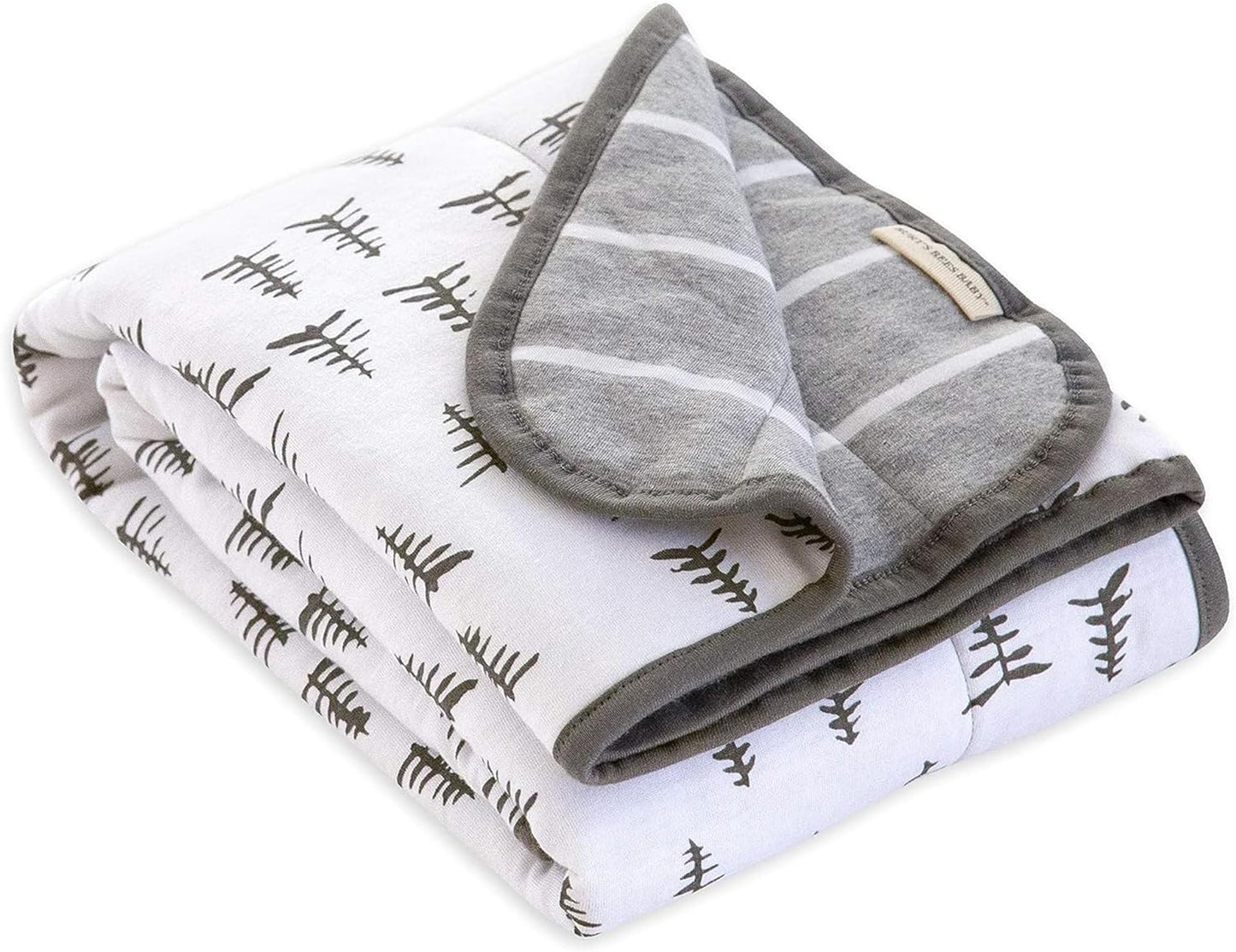 Burt's Bees Baby Organic Reversible Blanket - Pine Forest Prints