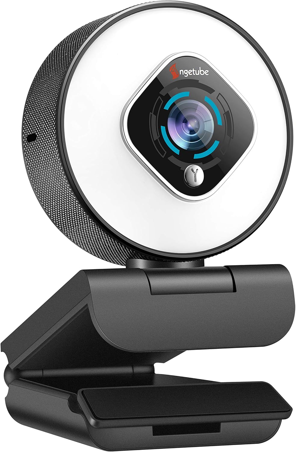 Angetube Streaming Webcam with Light - HD 1080P Autofocus