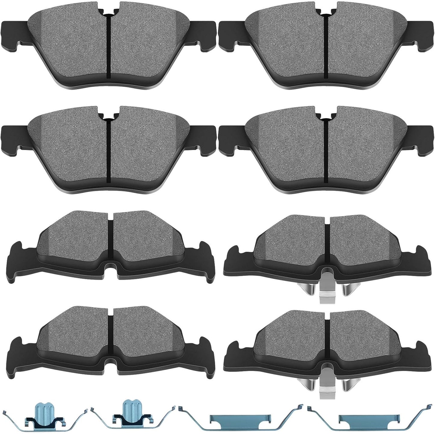 SCITOO Front Rear Disc Brake Pad Set for BMW 128i 325i 328i