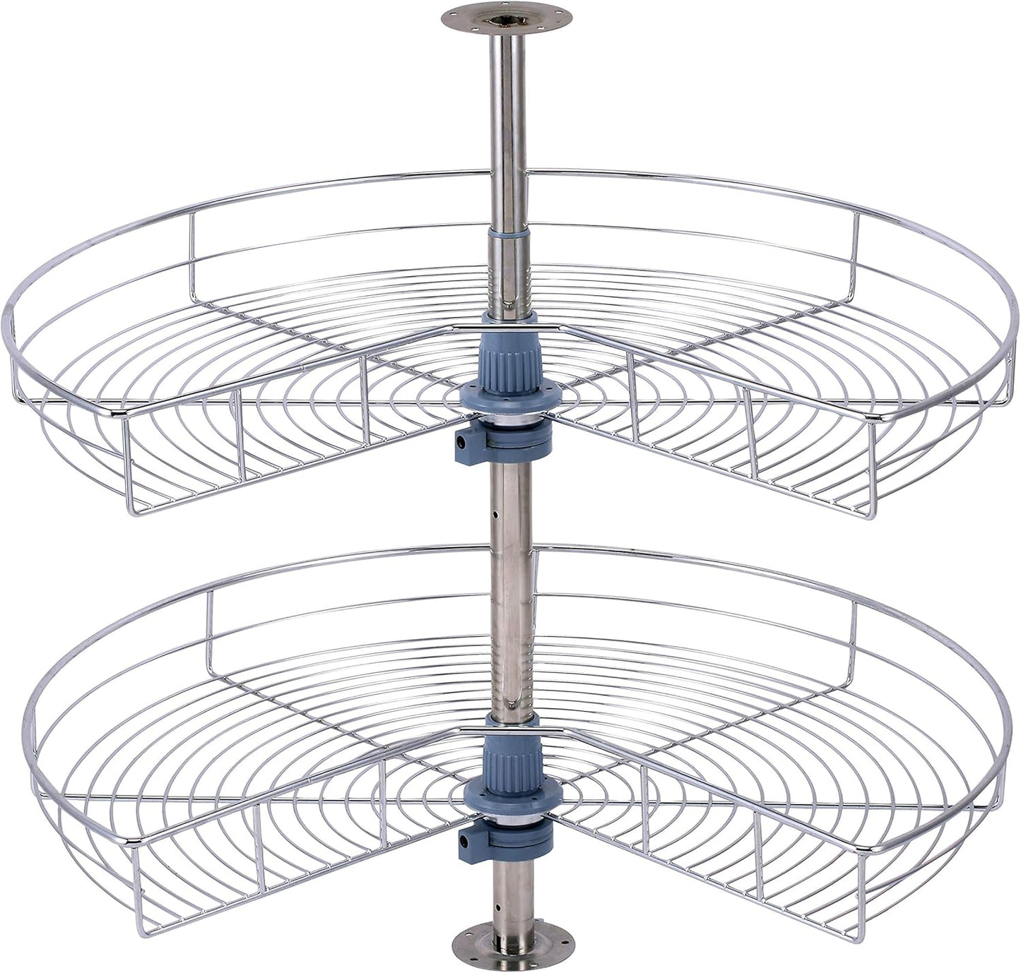 28 Inch Kidney Lazy Susan Organizer for Kitchen Base Cabinets