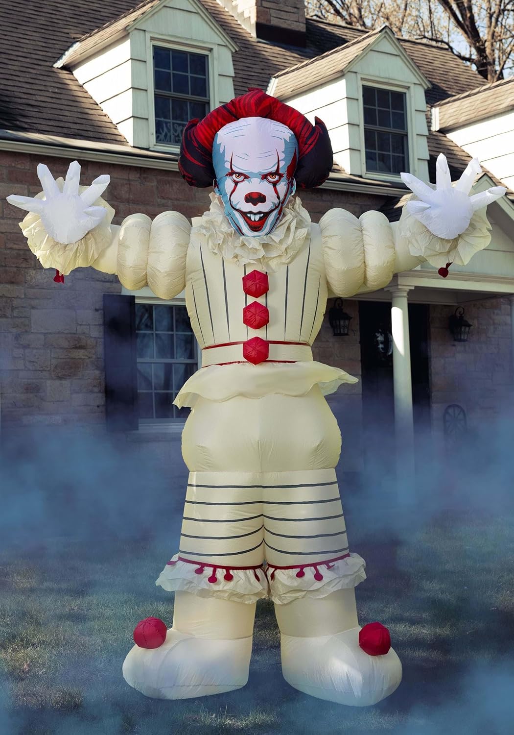 8FT Pennywise Inflatable Clown for Spooky Halloween Decor