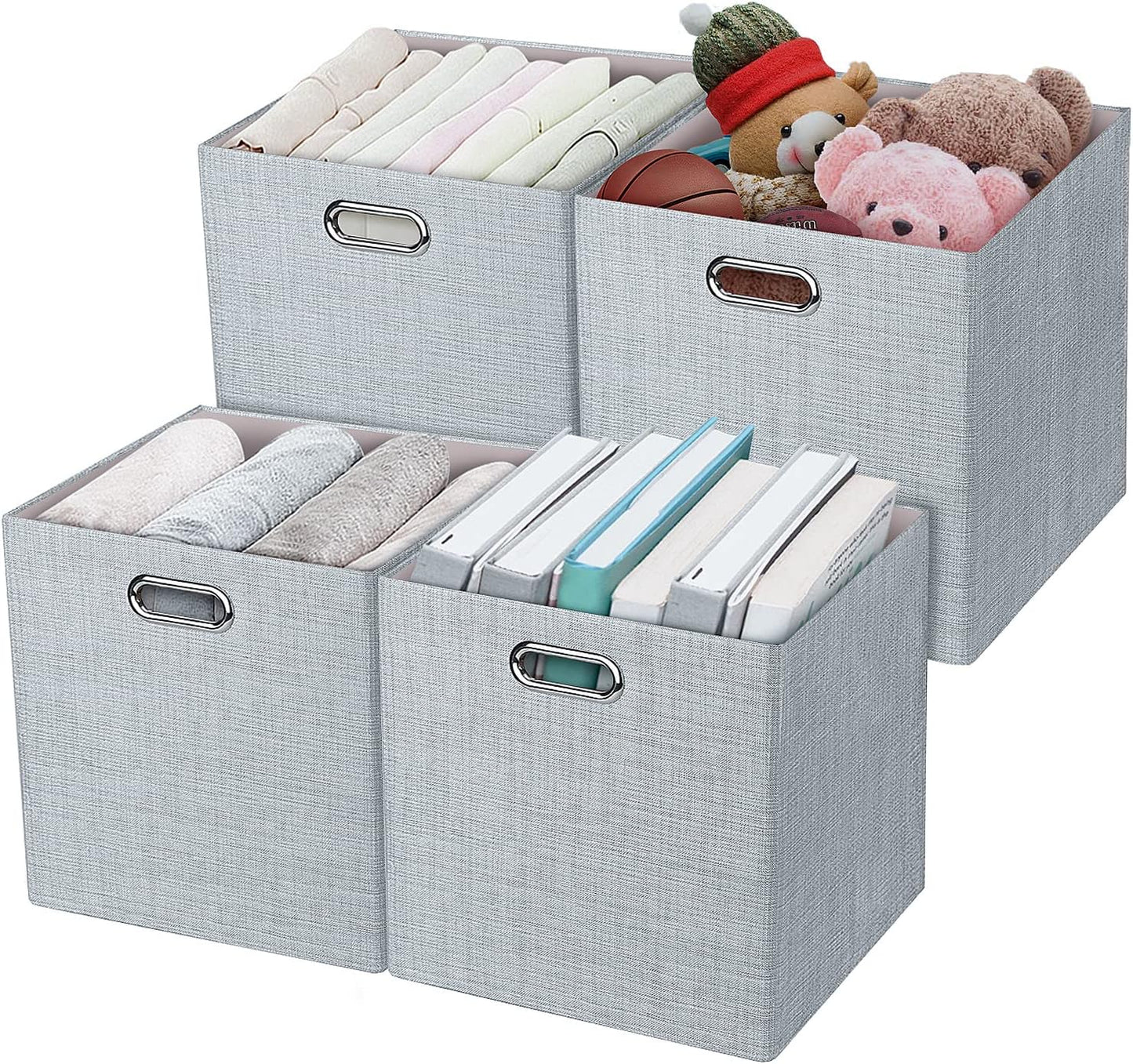 Posprica 3X Thicker Fabric Storage Cubes for Home Organization