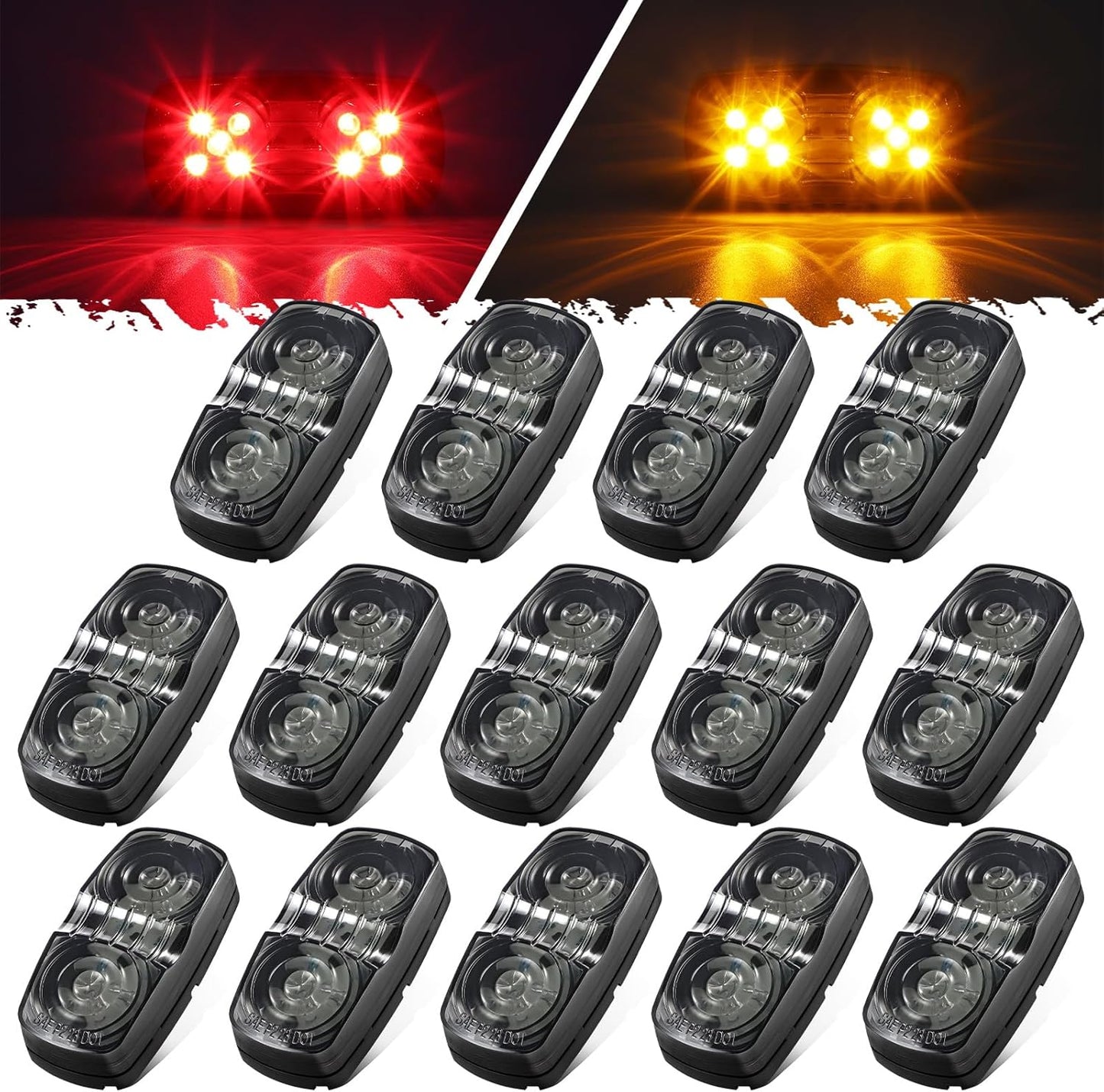 Partsam 14x Trailer RV Marker LED Lights for Enhanced Safety