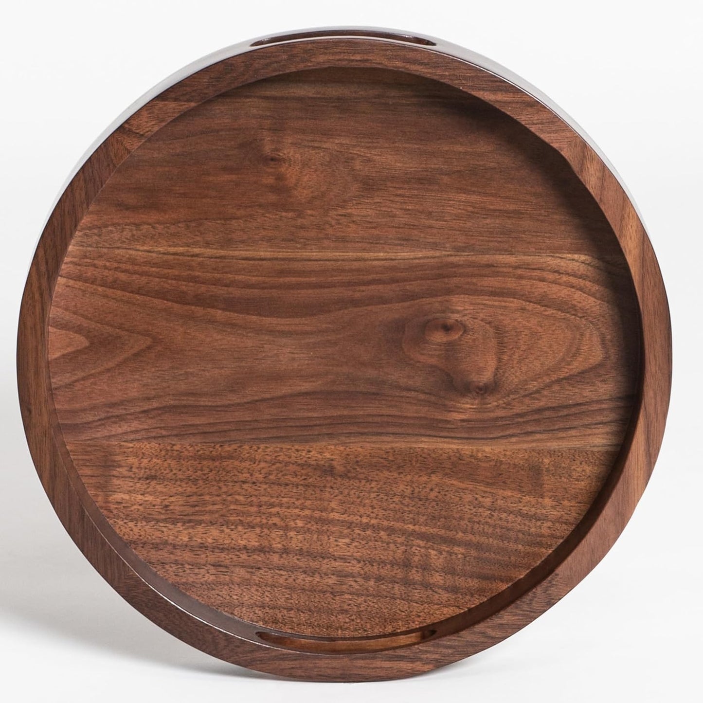 13 x 13 inches Round Ottoman Tray for Serving and Decor