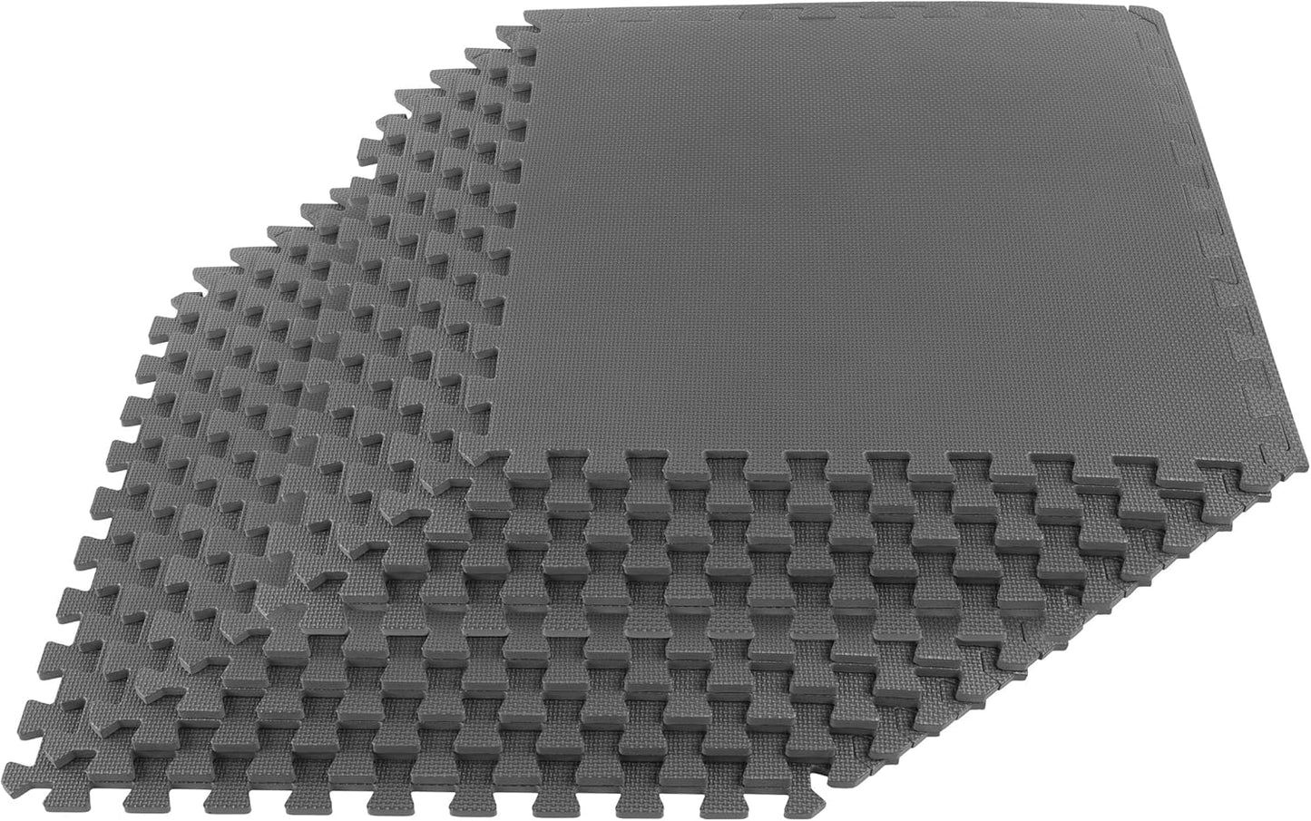 EVA Foam Mat Tiles 12-Pack for Garage, Playroom, or Gym Use