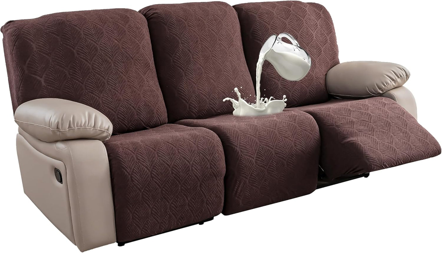 100% Waterproof Recliner Sofa Slipcovers for 3 Cushion Couch