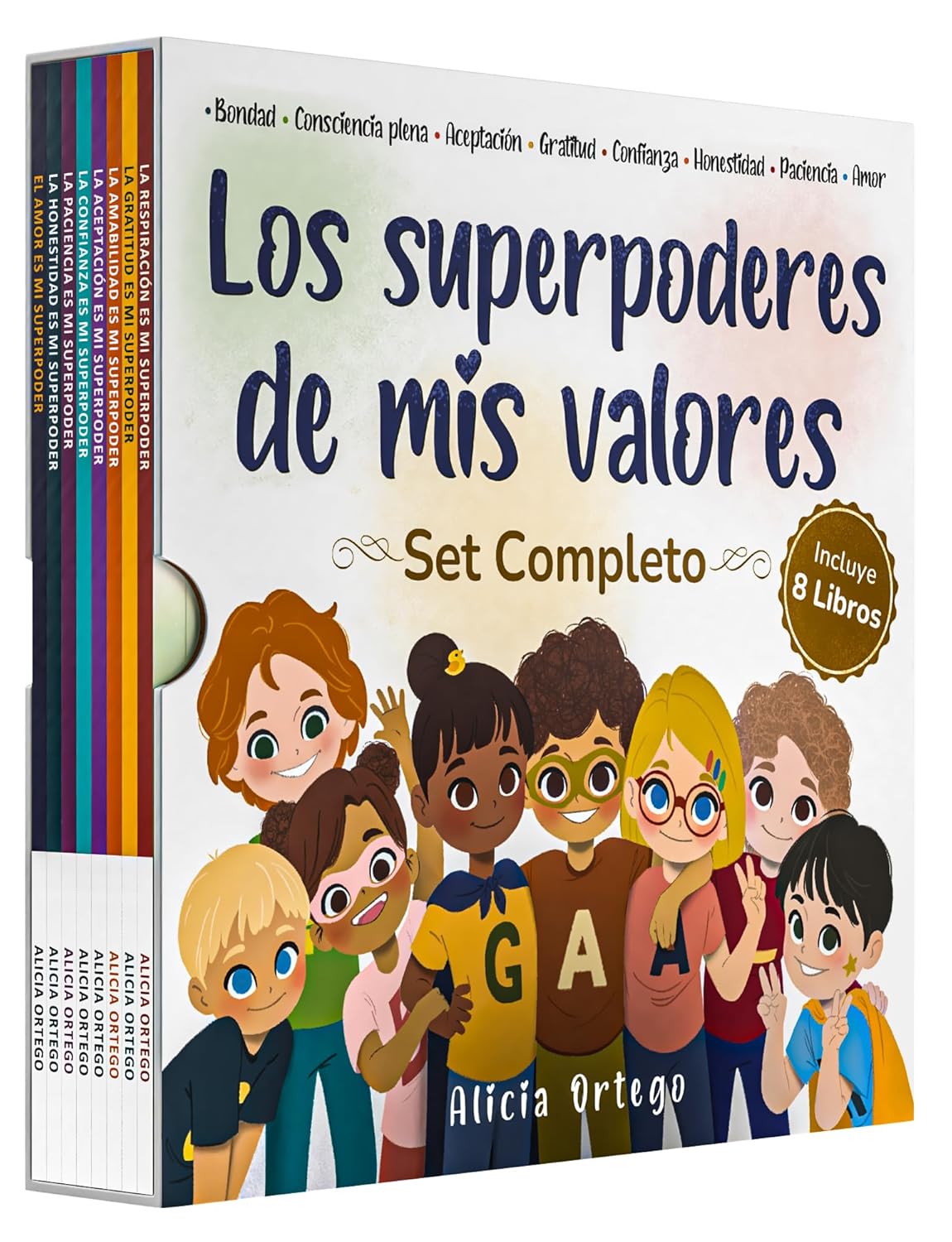 Los Superpoderes de Mis Valores Juego de 8 Libros para Ninos
