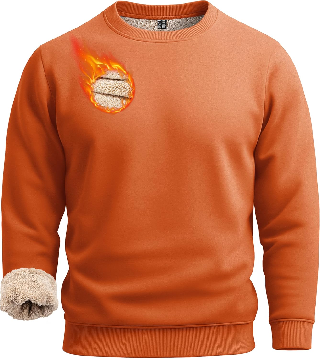 Boladeci Men's Full Sherpa Lined Crewneck Sweatshirts Review