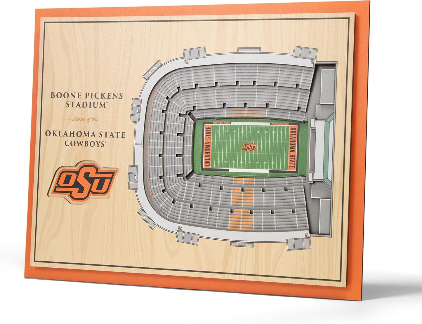 YouTheFan NCAA Oklahoma State Cowboys 3D Wall Art for Fans