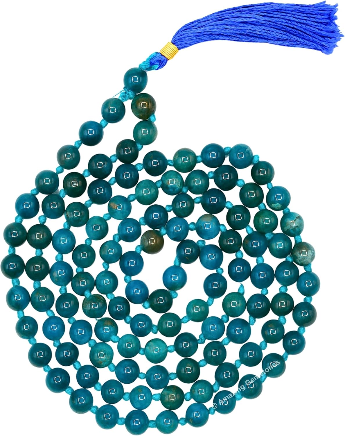 Authentic Gemstone Crystal Mala Beads for Meditation Practice