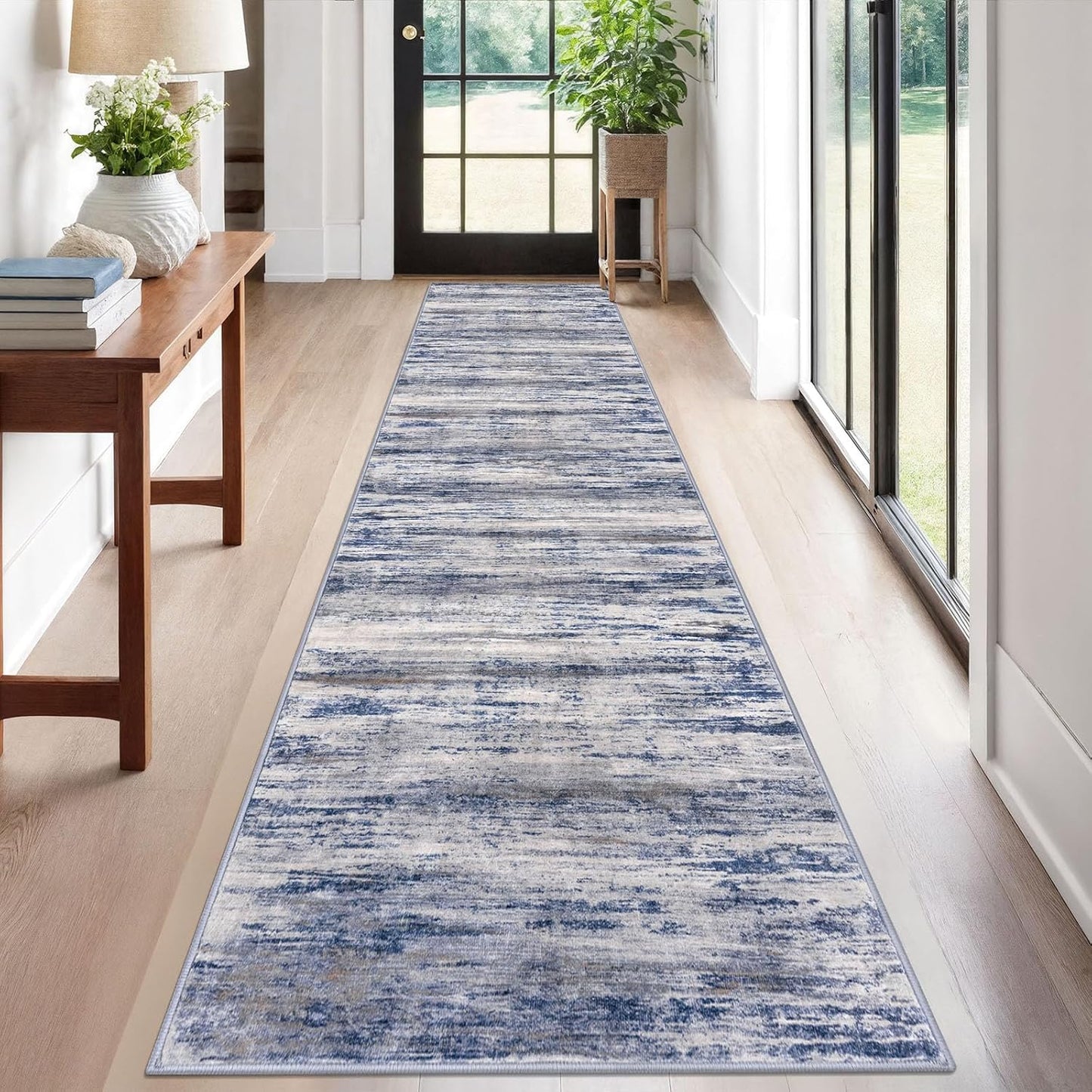 KOZYFLY Modern Abstract Kitchen Runner Rug for Stylish Spaces