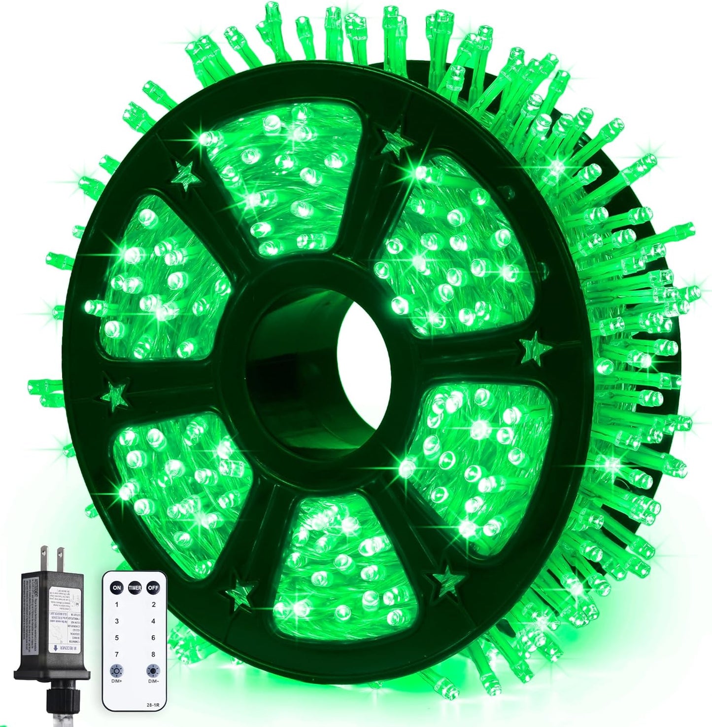 600 LED Green Lights for Halloween and Christmas Decor