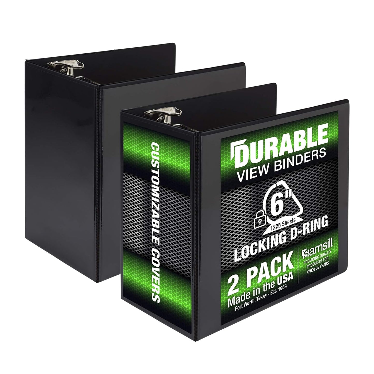 Durable 6 Inch 3 Ring Binder for School, Work, and Home