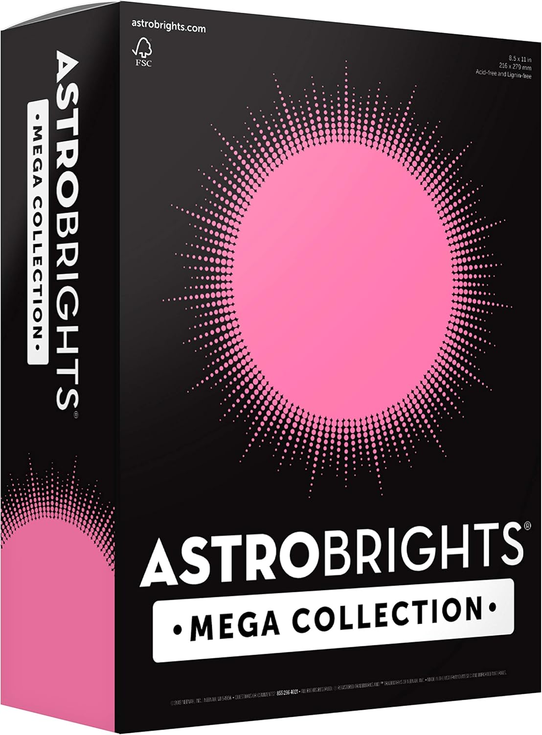 Neon Pink Paper, 625 Sheets - MORE! (Astrobrights)