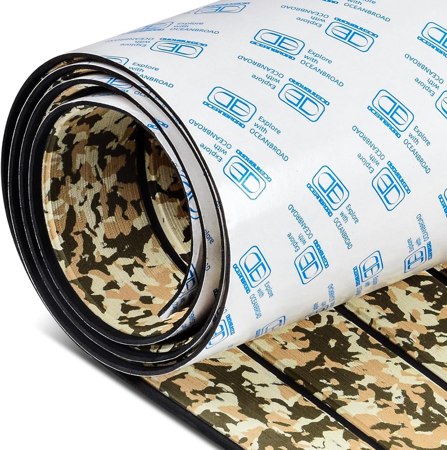 OCEANBROAD Camo Boat Flooring Self-Adhesive EVA Foam Decking
