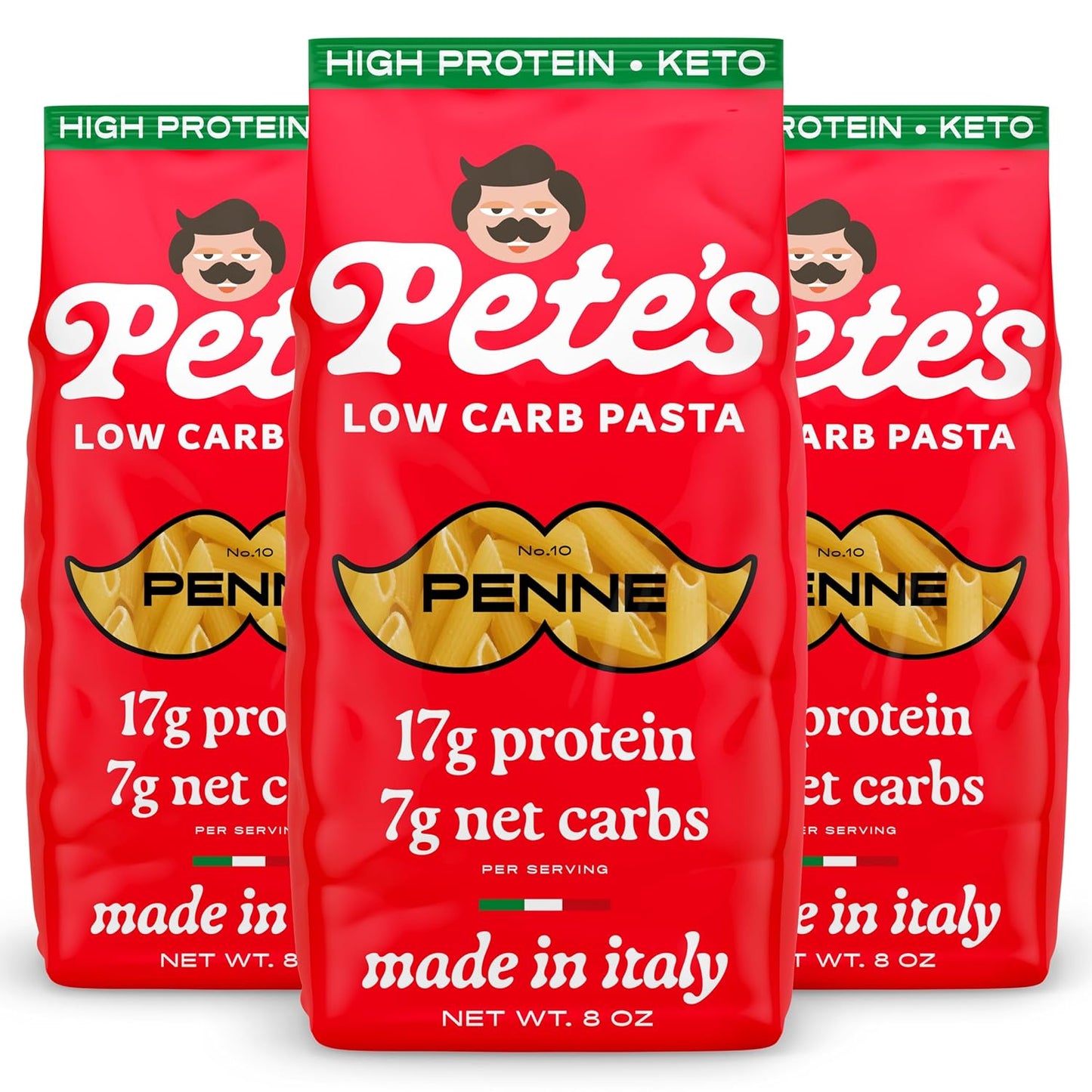 High Protein Low Carb Pasta Penne with 17g Protein and 7g Carbs