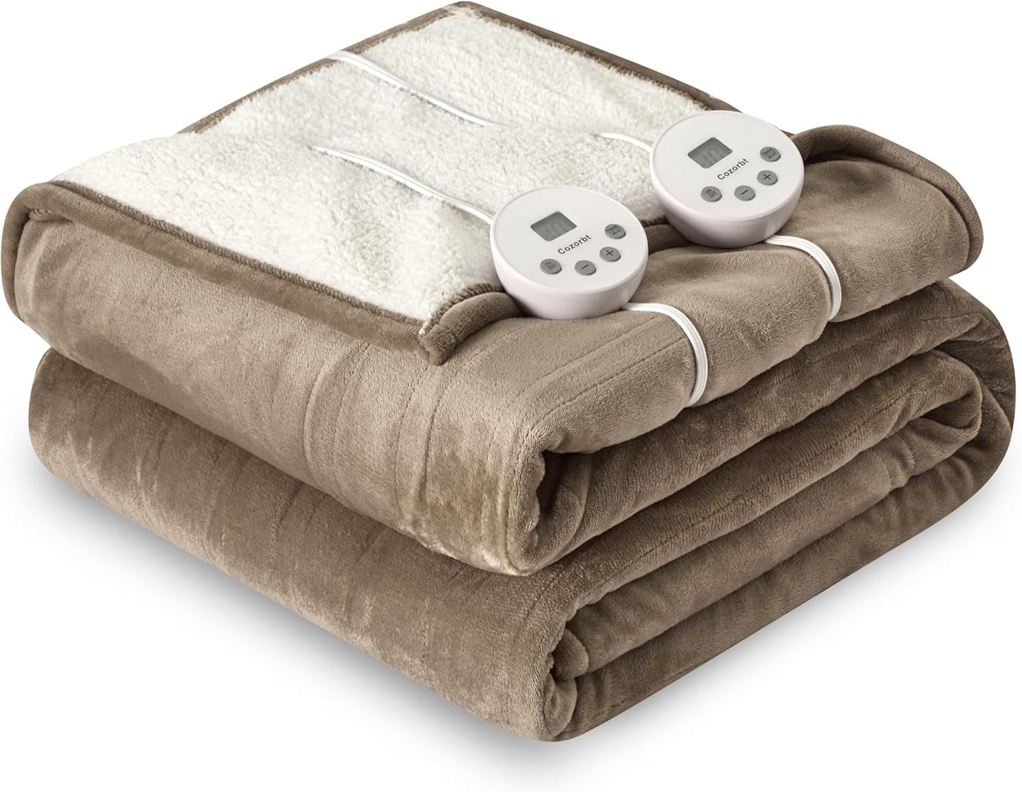 Cozorbt Electric Blanket 84x90 Queen Size with Dual Control