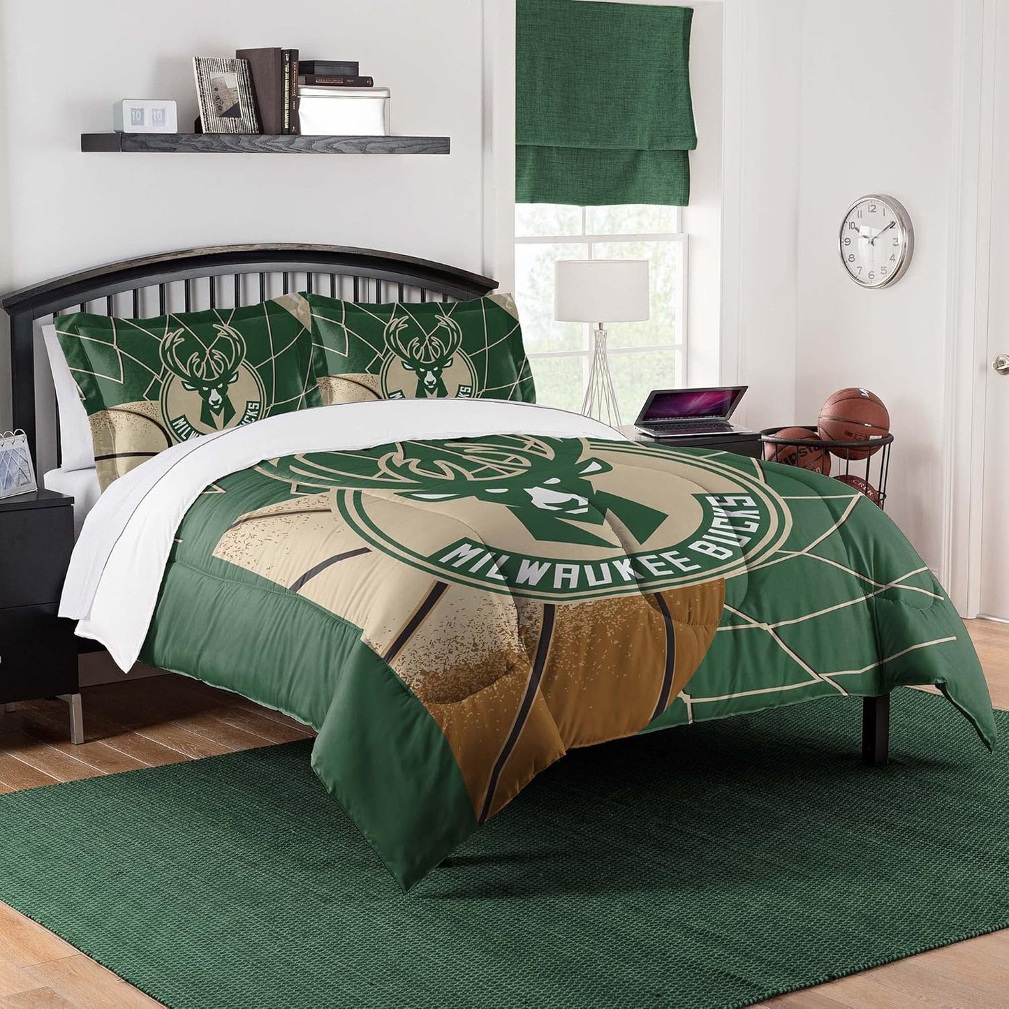 Milwaukee Bucks Officially Licensed Comforter Set for Fans