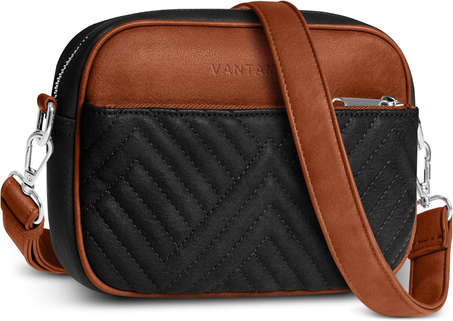 Vantamo Crossbody Bags for Women with Anti-Pickpocket Clip
