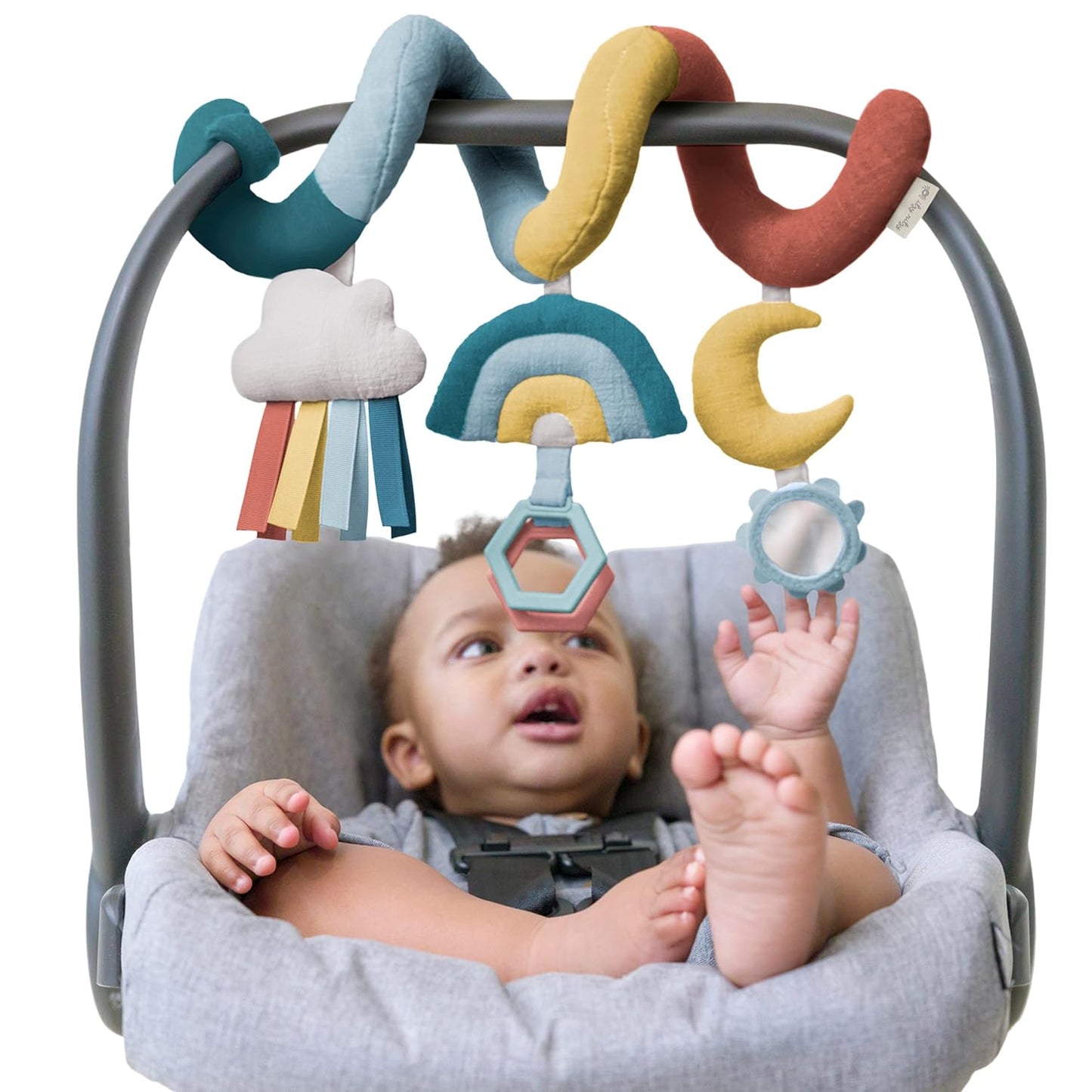 Rainbow Spiral Toy for Stroller & Car Seat