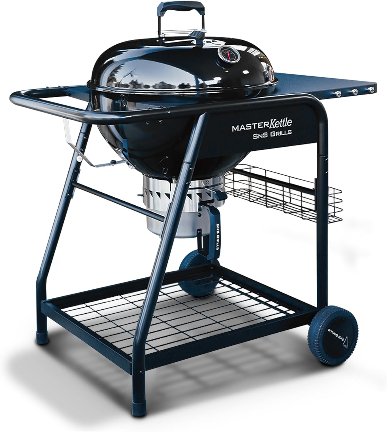SnS Grills MasterKettle Charcoal Grill and Smoker with Insert