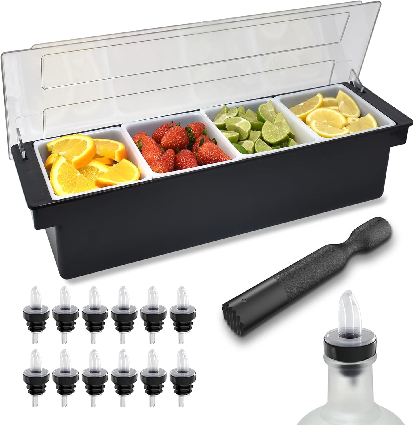 Esatto Bar Supplies Condiment Containers for Bartenders and Bars