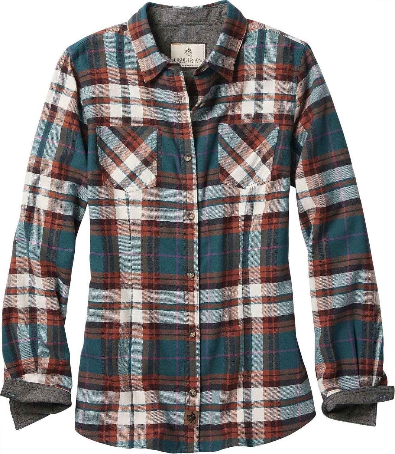 Legendary Whitetails Women's Long Sleeve Plaid Flannel Shirt