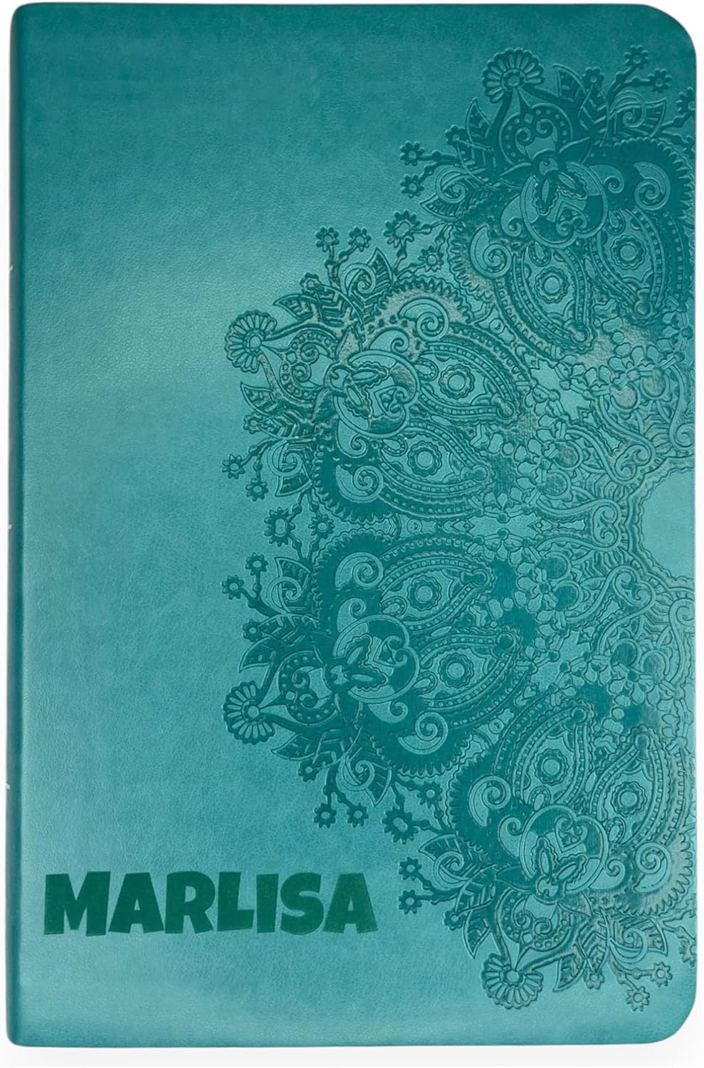 Personalized KJV Reference Holy Bible in Teal Faux Leather