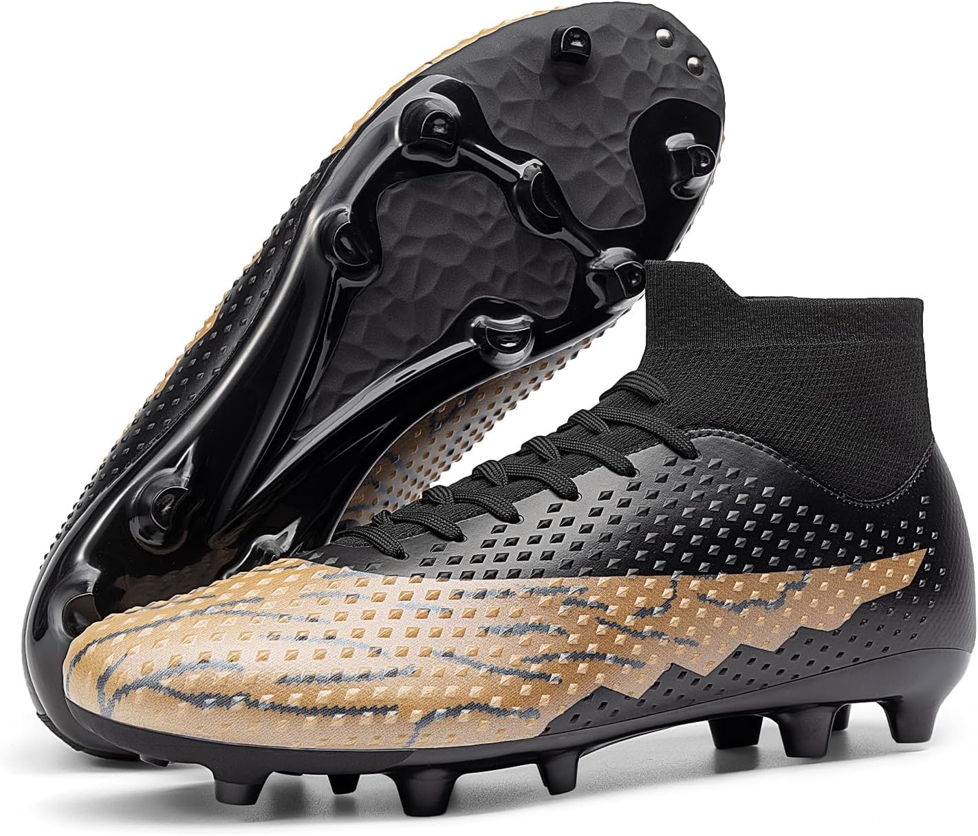 DREAM PAIRS High-Top Soccer Cleats for Men - Lightweight Performance