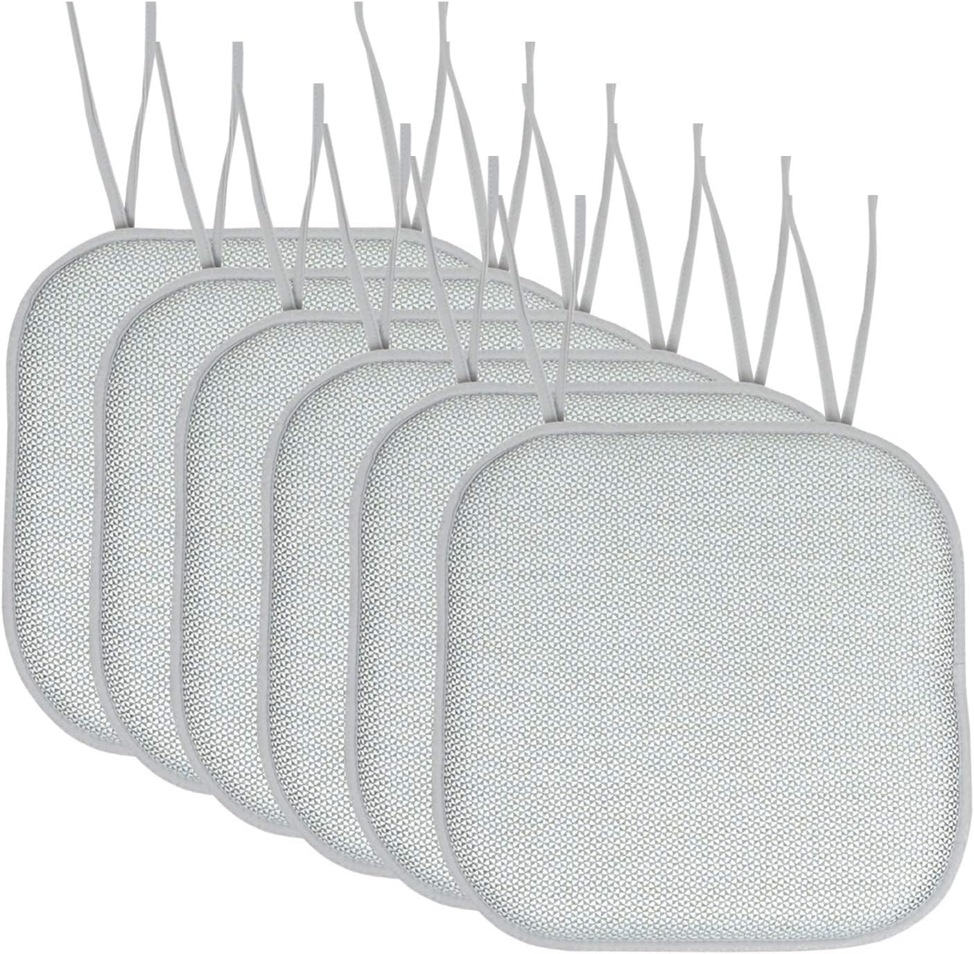 Memory Foam Chair Cushion Pads with Ties for Comfort and Style