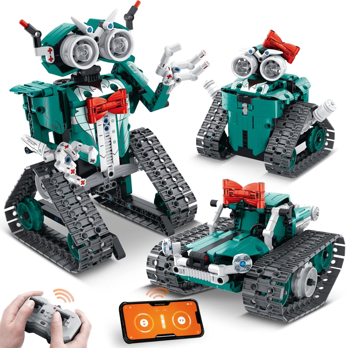 440 Pc STEM RC Robot Car Kit - App Control - Educational Toy - IQKidz