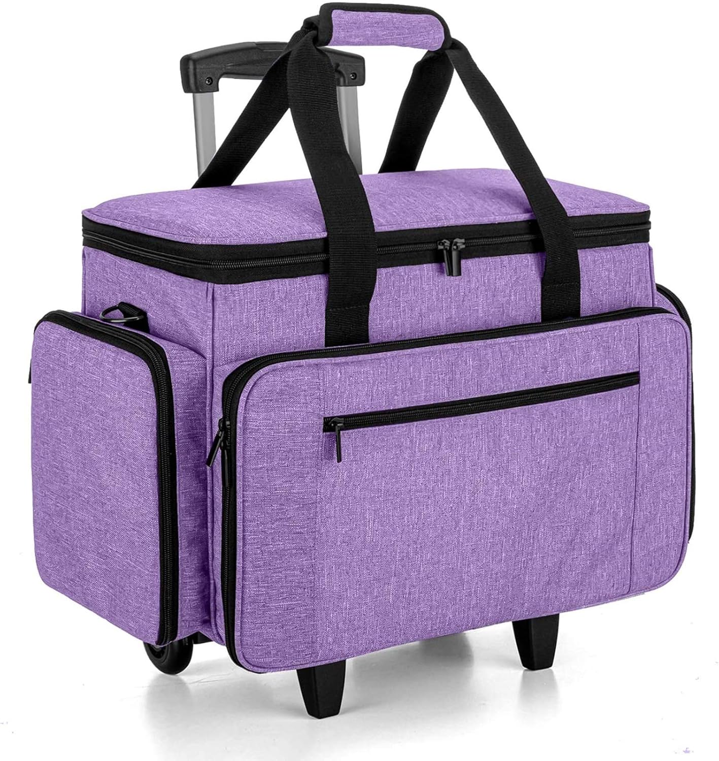 LUXJA Sewing Machine Case with Dolly for Easy Transport