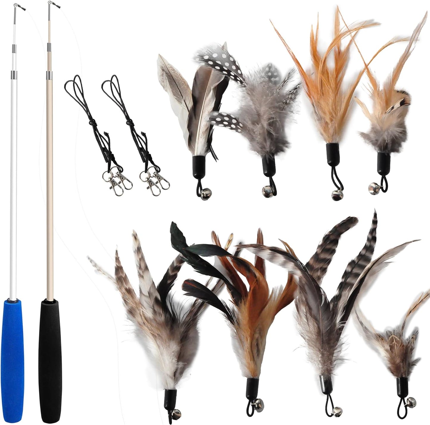 EcoCity Non-Toxic Cat Feather Toy Set