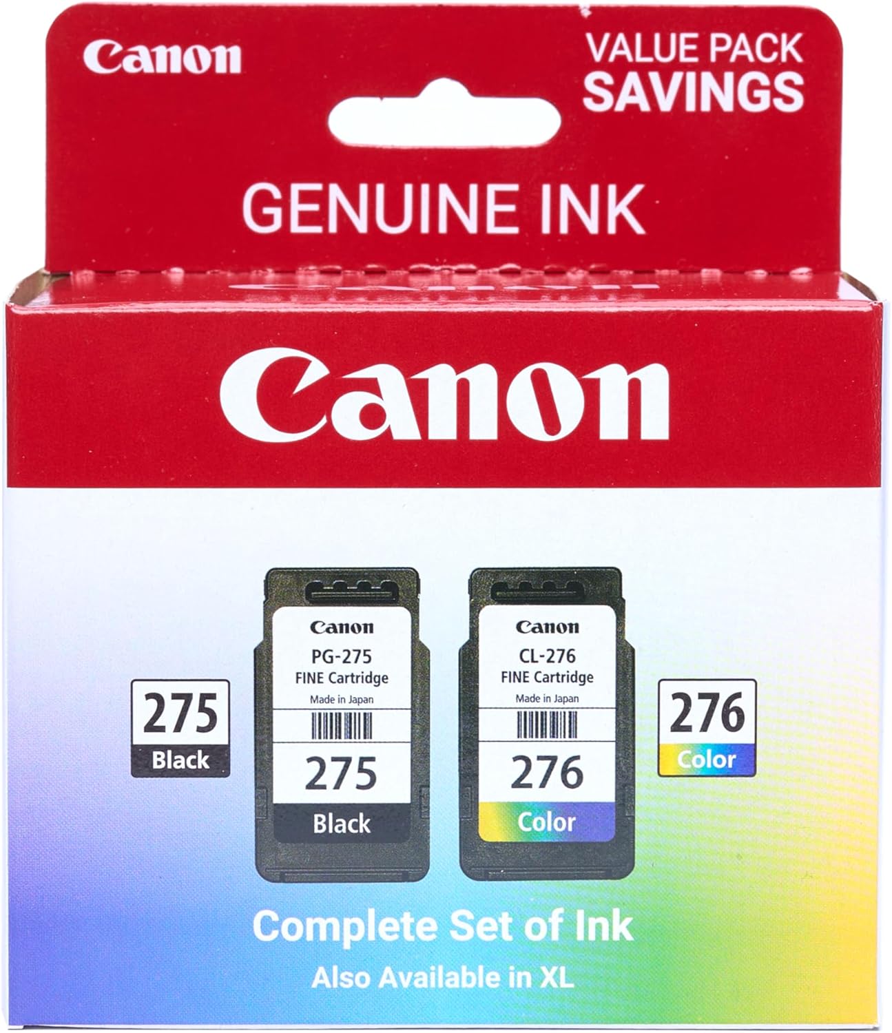 Canon PG-275 CL-276 Genuine Ink Value Pack for Quality Prints