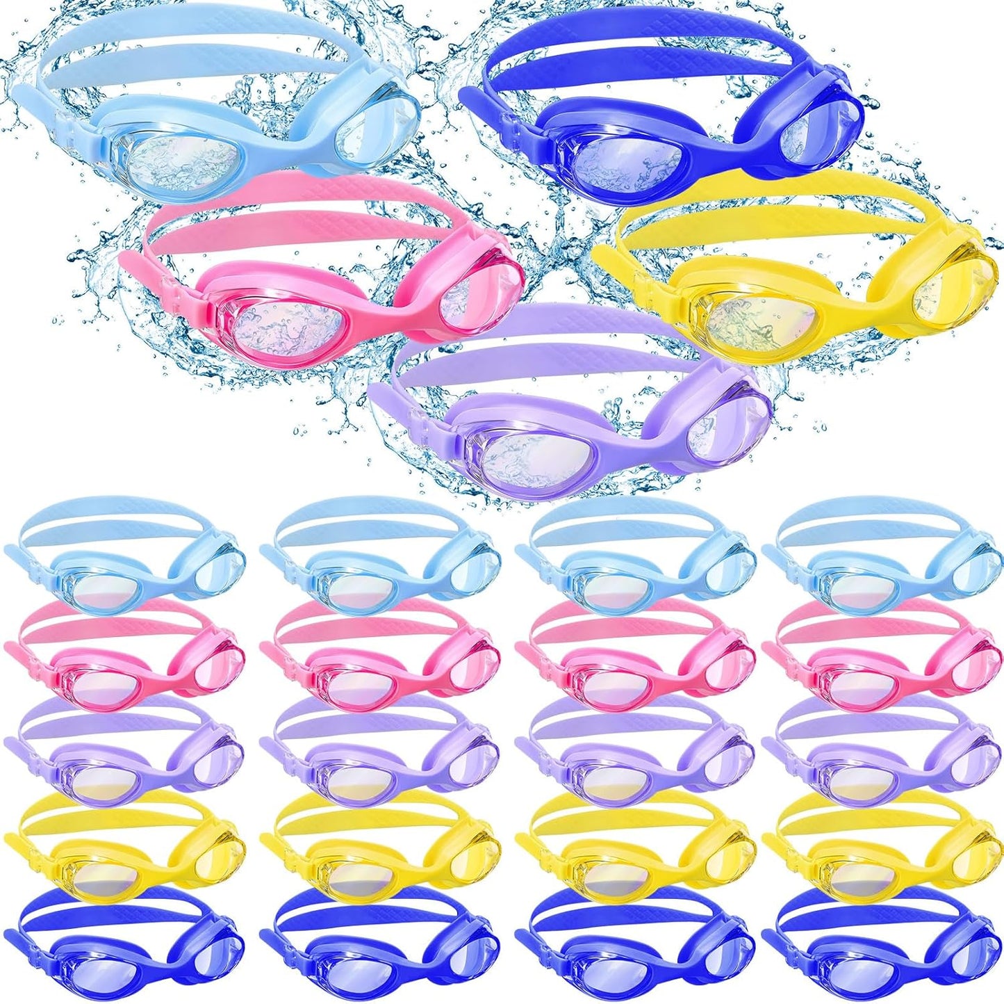 30 Pcs Kids Swim Goggles for Boys Girls Toddler Pool Fun