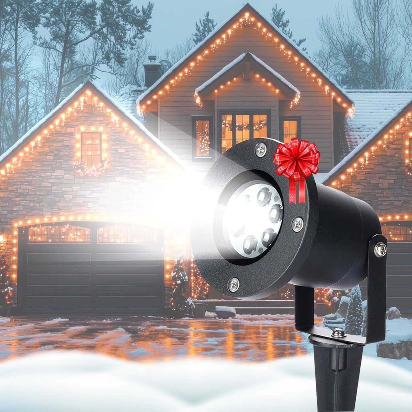 Snowflake Projections Outdoor Lightshow by NovaStore