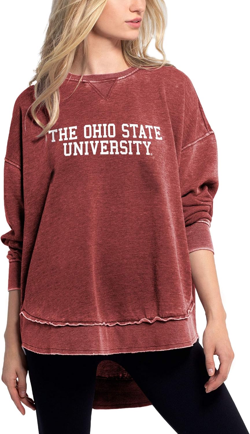 Chicka-D Women's Burnout Crew Sweatshirt for Ultimate Comfort