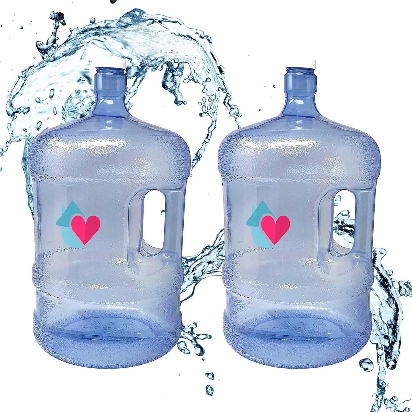 LavoHome 5 Gallon Water Bottle with Easy Grip Handle for Camping
