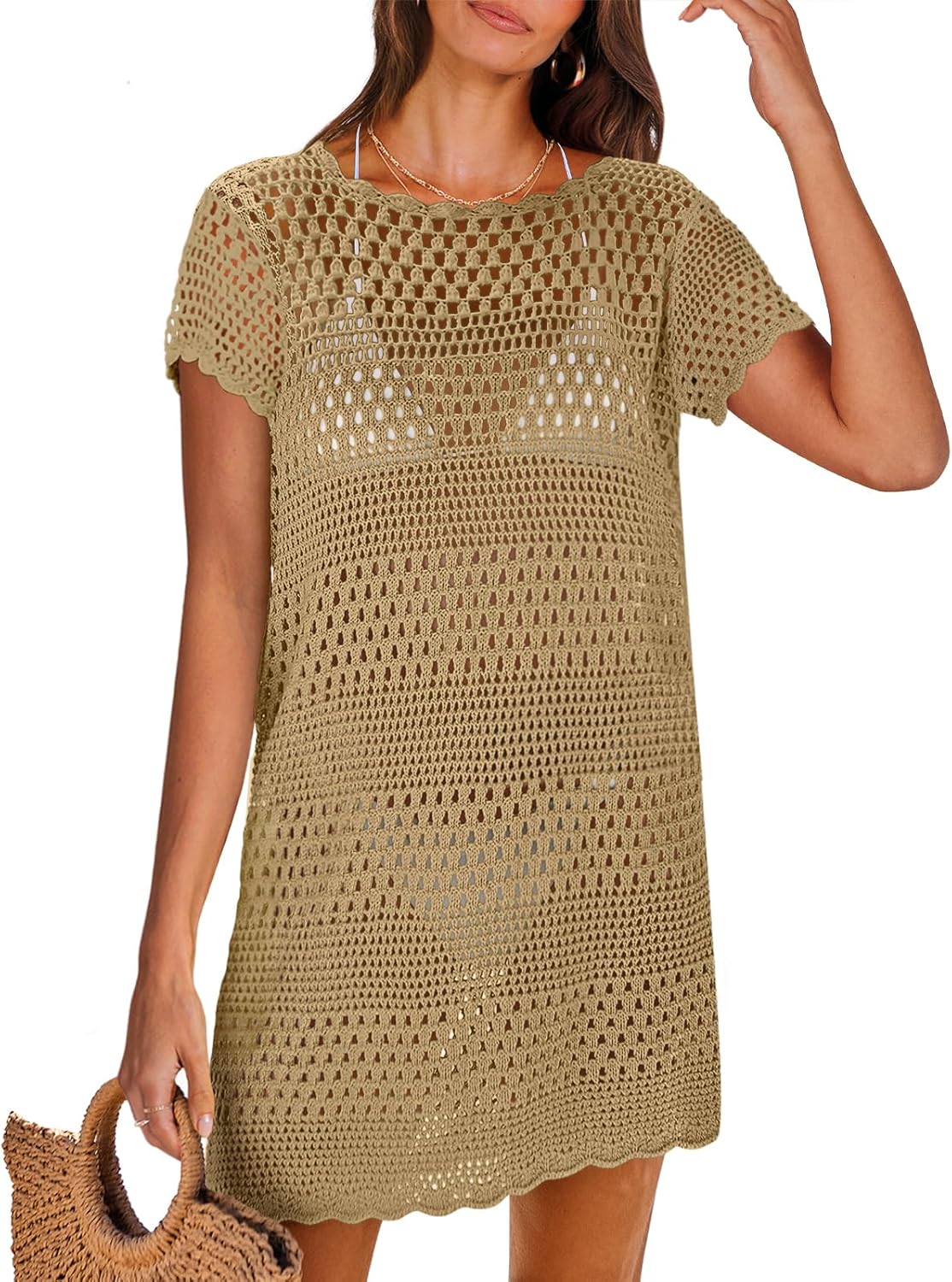 ANRABESS Crochet Swimsuit Cover Up for Women - Summer 2026